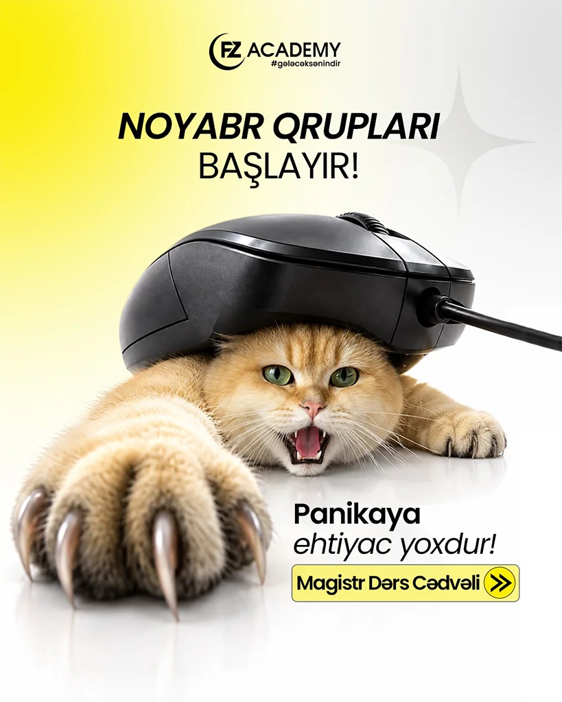 Noyabr qruplarımıza QEYDİYYAT BAŞLADI!