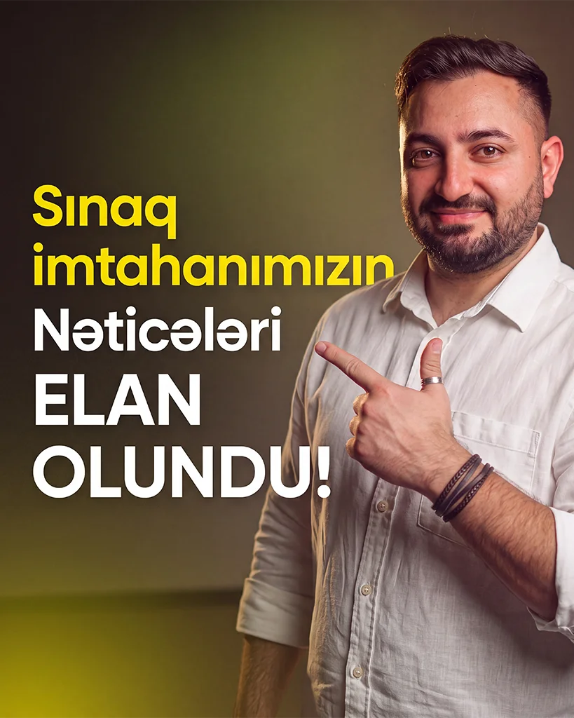 Sınaq nəticələri ELAN OLUNDU! 18.10.26